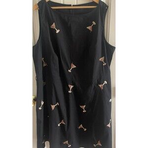 eShakti Women’s Dress w/ Pockets Size 28 W Cocktail Beach Cotton/Spandex